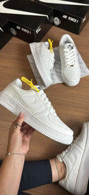 Tênis Air Force Branco Clássico - Couro Premium | Unissex