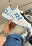 Tênis Adidas Forum Low CL  Unissex - Design Clássico Branco com Detalhes Coloridos |36 a 43 0}