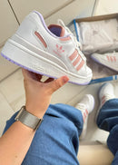 Tênis Adidas Forum Low CL  Unissex - Design Clássico Branco com Detalhes Coloridos | 36 a 44 00
